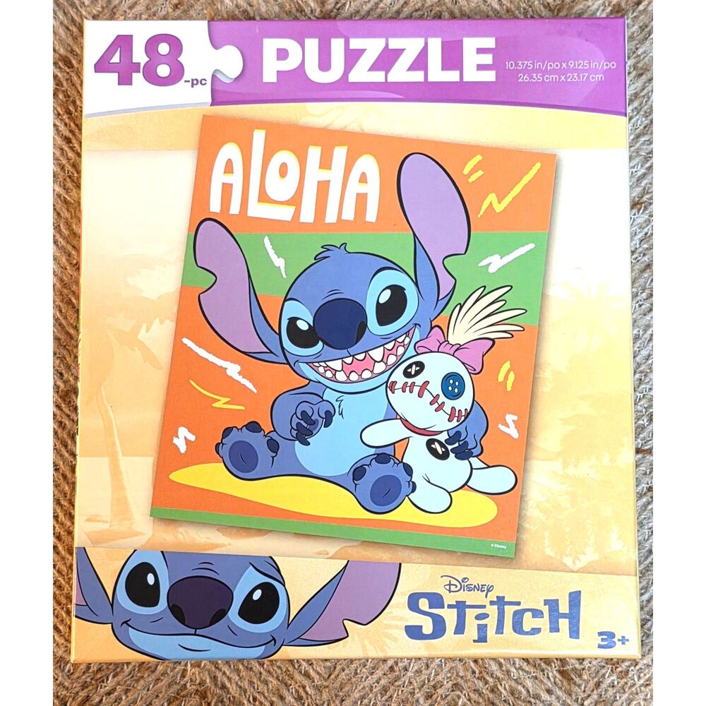 Disney Lilo & Stitch 48-Piece Jigsaw Puzzle Bundle (Set of 2)